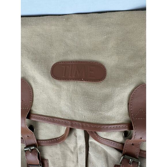 Vintage Time Magazine, Promotional Bag, Tan and Brown - Picture 2 of 7